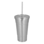 T 73 VASO LATTE  (PLATA / ACERO INOXIDABLE)