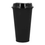 T 173 VASO SIRENA  (NEGRO / POLIPROPILENO)