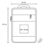 BL 187 MOCHILA SUWON  (NEGRO / POLIÉSTER) - Imagen 2