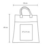 BL 105 BOLSA ZICATELA  (UNICO / ALGODÓN / YUTE) - Imagen 6