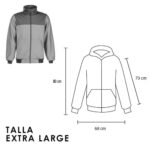 CH 004 CHAMARRA HOODIE  (SMALL / POLIÉSTER) - Imagen 5