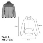 CH 004 CHAMARRA HOODIE  (SMALL / POLIÉSTER) - Imagen 7