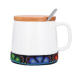 HO 026 HUICHOL TAZA FRIDA  (NEGRO / CERÁMICA) - Imagen 6