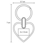MK 036 LLAVERO HATI  (PLATA / METAL) - Imagen 2