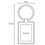 MK 037 LLAVERO KUNCI  (PLATA / METAL) - Imagen 2