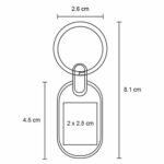 MK 038 LLAVERO KILE  (PLATA / METAL) - Imagen 2