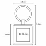 MK 039 LLAVERO MELIA  (PLATA / METAL) - Imagen 2