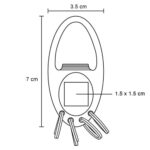 MK 043 LLAVERO SODA  (PLATA / METAL) - Imagen 2