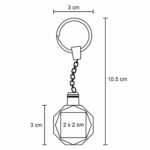 MK 044 LLAVERO VIDRE  (TRANSPARENTE / METAL/ACRÍLICO) - Imagen 2