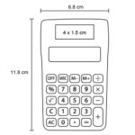 CA 007 CALCULADORA NIKOLA  (BLANCO / PLÁSTICO) - Imagen 2