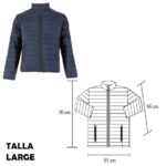 CH 002 CHAMARRA ARONA  (AZUL-LARGE / POLIÉSTER)