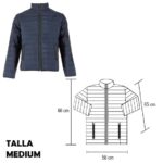 CH 002 CHAMARRA ARONA  (AZUL-MEDIUM / POLIÉSTER)