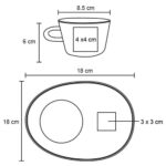 HO 104 TAZA CHIP  (BLANCO / CERÁMICA / METAL) - Imagen 2