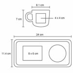 HO 103 TAZA TILA  (NEGRO / CERÁMICA / BAMBÚ) - Imagen 2