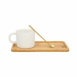 HO 103 TAZA TILA  (BLANCO / CERÁMICA / BAMBÚ)