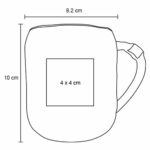 HO 106 TAZA CANELA  (BLANCO / CERÁMICA/METAL) - Imagen 2
