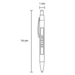 AL-21014 BOLIGRAFO DICKENS  (BLANCO / METAL / RUBBER) - Imagen 8