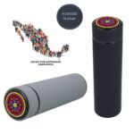 T 76 HUICHOL TERMO DIEGO  (VERDE / ACERO INOXIDABLE)