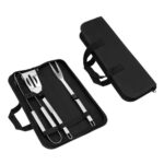 HO 061 SET DE BBQ SIRLOIN  (NEGRO / POLIÉSTER/ACERO INOXIDABLE) - Imagen 3