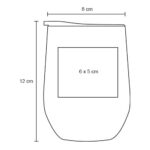 T 194 TERMO FLUBBER  (BLANCO / ACERO INOXIDABLE) - Imagen 2