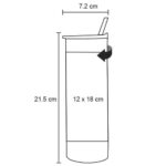 T 195 TERMO LUMIN  (BLANCO / ACERO INOXIDABLE) - Imagen 2