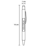 AL 23061 BOLIGRAFO SINTRA  (BLANCO / METAL) - Imagen 4