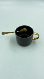 HO 054 TAZA CAPUCCINO  (NEGRO / CERÁMICA / METAL) - Imagen 7