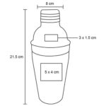HO 037 SHAKER TONIC  (NEGRO / ACERO INOX/RUBBER) - Imagen 4