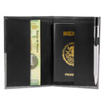 62000 - SET DE VIAJE DAEGU NEGRO (NEGRO / PLASTICO BASCULA / CURPIEL PORTA PASAPORTE E IDENTIFICADOR DE MALETAS) - Imagen 4