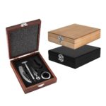 851091 N - SET PARA VINOS MEDITERRÁNEO NEGRO (NEGRO / MADERA / METAL) - Imagen 4