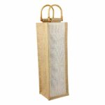 86400 - ESTUCHE PARA VINOS PALERMO (BEIGE / YUTE) - Imagen 5