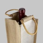 86400 - ESTUCHE PARA VINOS PALERMO (BEIGE / YUTE) - Imagen 2