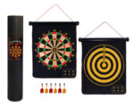 JUEGO DE DARDOS MONTECARLO A2102 NEGRO (Tapete: Poliéster // Estuche: Cartón)