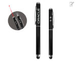 BOLIGRAFO CON APUNTADOR LASER CASTELAR A2123 NEGRO (Bolígrafo: Acero Inoxidable 
// Estuche: Cartón) - Imagen 3