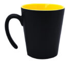 TAZA CONICA MATE 12 OZ MALBEC A2153 AMARILLO (Cerámica)