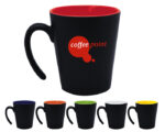 TAZA CONICA MATE 12 OZ MALBEC A2153 NARANJA (Cerámica) - Imagen 3