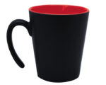 TAZA CONICA MATE 12 OZ MALBEC A2153 ROJO (Cerámica)