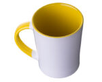 TAZA CONICA BICOLOR 14 OZ BICOLOR ARLES A2154 AMARILLO (Cerámica)