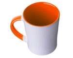 TAZA CONICA BICOLOR 14 OZ BICOLOR ARLES A2154 NARANJA (Cerámica)