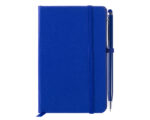 LIBRETA CON BOLIGRAFO AITANA A2182 AZUL (Libreta: Cartón plastificado / Bolígrafo: Aluminio)