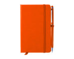 LIBRETA CON BOLIGRAFO AITANA A2182 NARANJA (Libreta: Cartón plastificado / Bolígrafo: Aluminio)