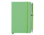 LIBRETA CON BOLIGRAFO AITANA A2182 VERDE CLARO (Libreta: Cartón plastificado / Bolígrafo: Aluminio)
