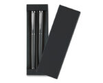 SET DE BOLÍGRAFOS DE METAL HARMONY A2202 HUMO (Bolígrafo: Acero Inoxidable // Estuche: Cartón) - Imagen 2
