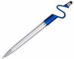 BOLÍGRAFO DE PLÁSTICO CON TOUCH HOLDER A2246 AZUL (Plástico)