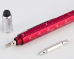 BOLÍGRAFO DE PLÁSTICO CON TOUCH HEXA A2252 ROJO (Plástico) - Imagen 2