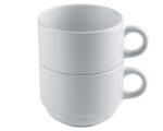 SET DE 2 TAZAS DE SULIMACIÓN 6 OZ AMART A2284 BLANCO (Cerámica)