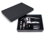SET DE VINO CHALET A2310 NEGRO (Accesorios: Acero Inoxidable // Estuche: Cartón) - Imagen 2