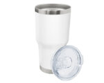 TERMO DOBLE PARED ACERO PARA AUTO DENZEL A2319 BLANCO (Acero inoxidable) - Imagen 2