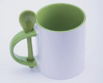 TARRO BICOLOR DE SUBLIMACIÓN C/CUCHARA 11 OZ MIRZA A2376 NARANJA (Cerámica) - Imagen 2
