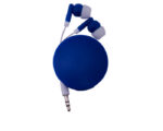 AUDÍFONOS CON CLIP Y BASE PARA CABLES MELODY A2392 AZUL (Plástico PVC)